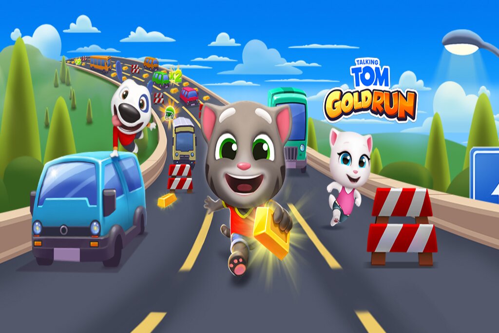 banner my talking tom gold run