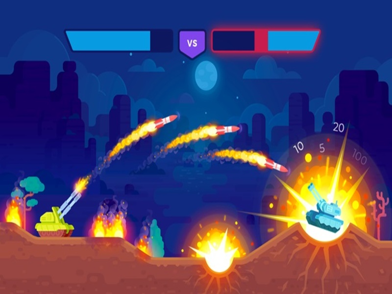 Tải Hack Tank Stars MOD APK (Vô Hạn Tiền, Kim Cương, Menu) v2.13.200 2 Chế độ chơi solo chiến đấu với kẻ địch