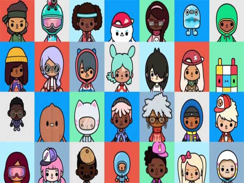 Tải Toca Boca MOD APK (Vip Unclocked, Menu) v1.126.1 2 Đa dạng nhân vật khác nhau cho người chơi lựa chọn