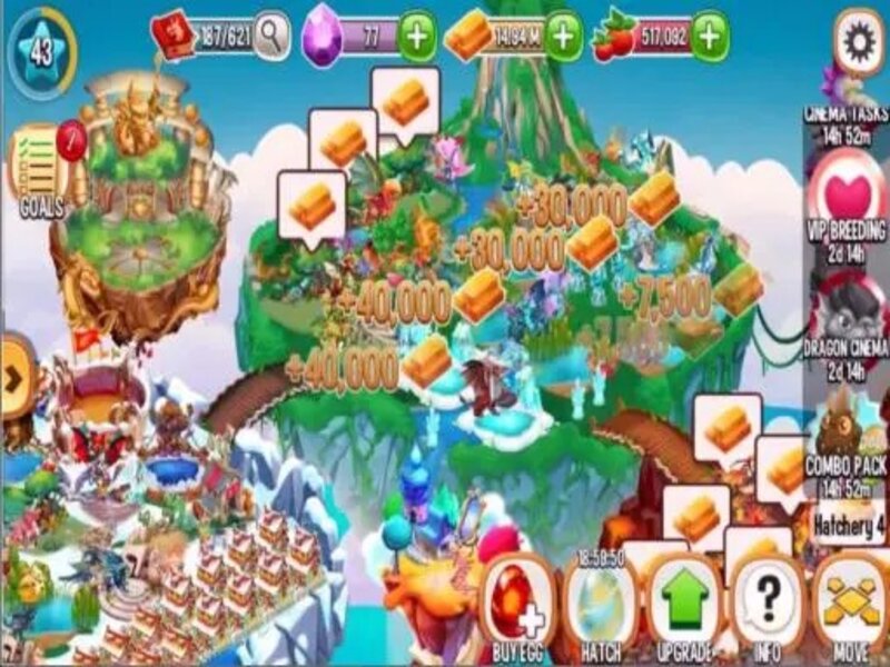 Tải Hack Dragon City MOD APK (Menu, 1 Hit, 99999 Gems/Vàng) v26.2.2 3 Kết hợp những chú rồng để tạo ra các loài hiếm trong Hack Dragon City