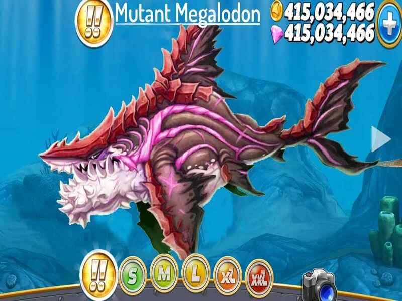 Tải Hack Hungry Shark Evolution MOD APK (Full Tiền, Kim Cương) v13.2.3 3 Nâng cấp giúp cá mạnh hơn