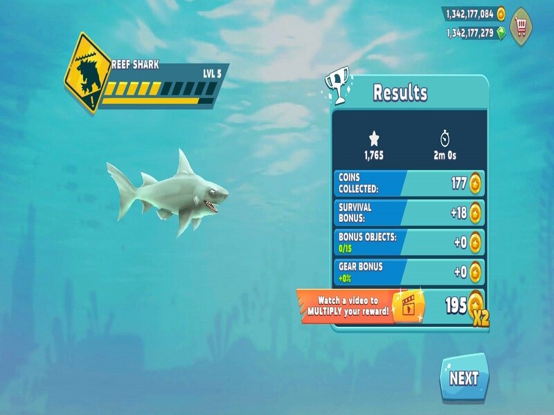 Tải Hack Hungry Shark Evolution MOD APK (Full Tiền, Kim Cương) v13.2.3 5 Tính năng Mod giúp người chơi dễ dàng chiến