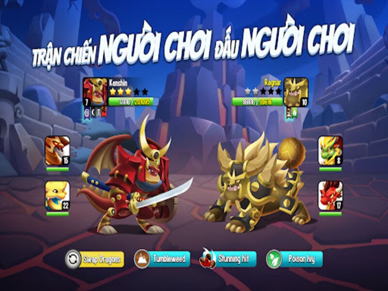 Tải Hack Dragon City MOD APK (Menu, 1 Hit, 99999 Gems/Vàng) v26.2.2 2 Trận chiến giữa người chơi đấu với người chơi