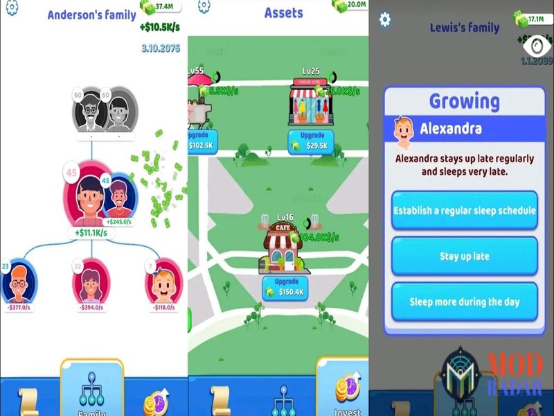 Đầu tư tài chính trong Family Life Mod