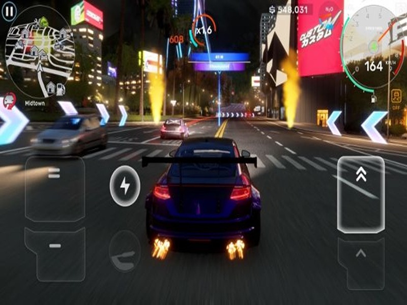 Đường đua tự do hack CarX Steet