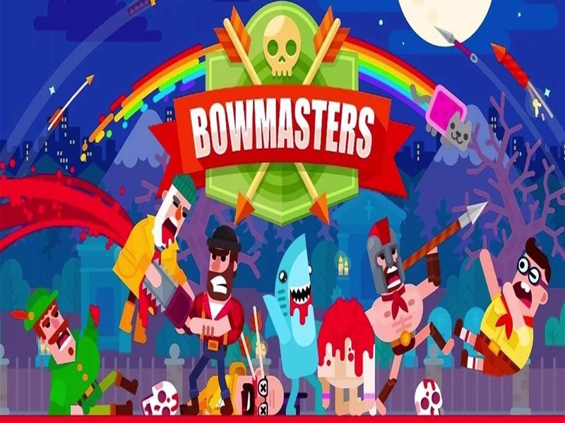 Tải Hack Bowmasters MOD APK (Menu,1 Hit, Bất Tử, Vô Hạn Tiền) v9.3.5 1 Giới thiệu Hack Arkhack Bowmasters