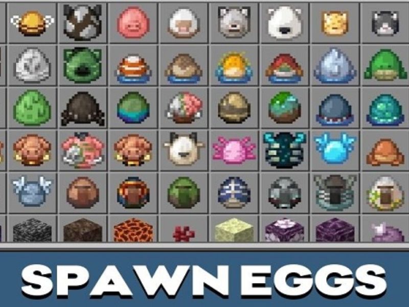 Tải Minecraft 1.21.80 APK Miễn Phí Cho Android 3 Cải Tiến Spawn Eggs trong Minecraft 1.21.80 APK