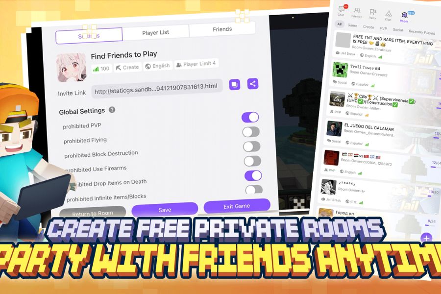 banner hack Blockman Go Modpure