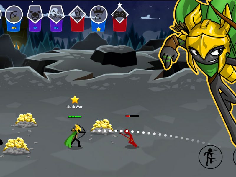 Tải Hack Stick War Saga (Mod Menu, Vô Hạn Tiền) v2025.4.2136 2 Tham vào các trận đấu PvP trong Stick War Saga