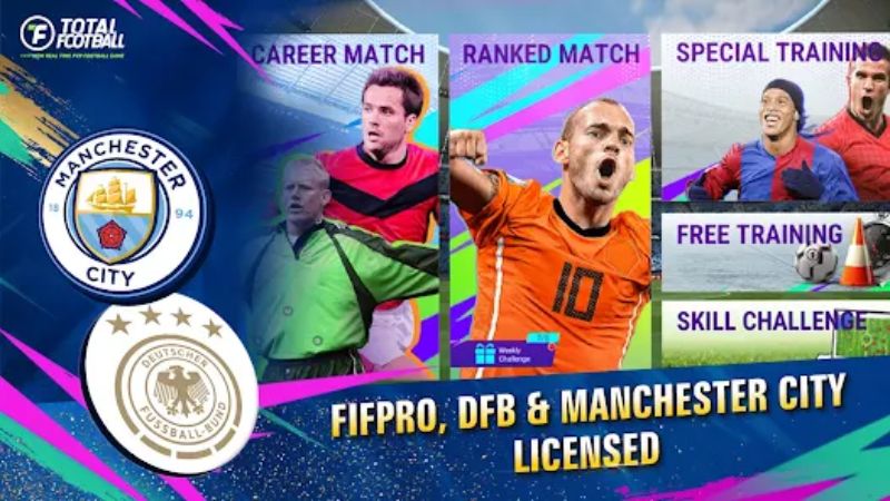 Tải Total Football APK v2.7.120 Mới Nhất Cho Mobile 4 Chế độ chơi phong phú và linh hoạt trong Total Football APK